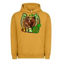 Pigment Peanut Butter St. Patrick's Day horse horseshoe Urban Hoodie - OliviaCreatesArt
