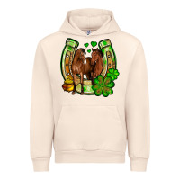 Sandshell St. Patrick's Day horse horseshoe Urban Hoodie - OliviaCreatesArt