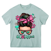 Arona cat mom messy bun Heavy Core Tee - Zillion Design Studio