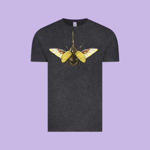 Hercules Beetle With Wings Vintage Tee Designed By Lillyallendesigns