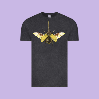 Hercules Beetle With Wings Vintage Tee Designed By Lillyallendesigns