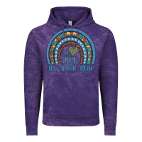 Cloud Purple in april we wear blue autism awareness leopard rainbow Vintage Hoodie - Artiststas