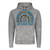 Cloud Rock in april we wear blue autism awareness leopard rainbow Vintage Hoodie - Artiststas