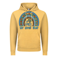 Vintage Mustard in april we wear blue autism awareness leopard rainbow Vintage Hoodie - Artiststas