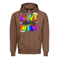 Chestnut love always wins Zipper Hoodie - LillyAllenDesigns