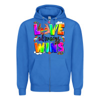 True Royal love always wins Zipper Hoodie - LillyAllenDesigns