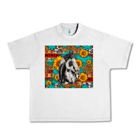 Lunar Rock Aztec Sunflowers Horse Urban Heavy Tee - LillyAllenDesigns