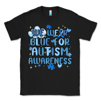 Black we wear blue for autism awareness Classic Tee - MaliasSmallBusiness