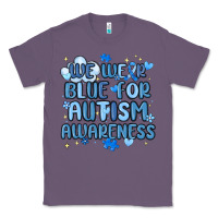Lavender we wear blue for autism awareness Classic Tee - MaliasSmallBusiness