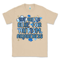 Mushroom we wear blue for autism awareness Classic Tee - MaliasSmallBusiness