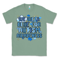 Sage we wear blue for autism awareness Classic Tee - MaliasSmallBusiness