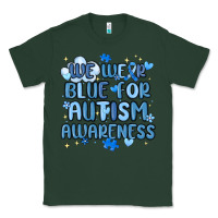 Sports Green we wear blue for autism awareness Classic Tee - MaliasSmallBusiness