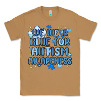 Toasted Coconut we wear blue for autism awareness Classic Tee - MaliasSmallBusiness