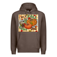 Coffee I am a Fall kinda girl pumpkin Fall Premium Hoodie - NancyCooperArtShop