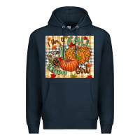 Navy I am a Fall kinda girl pumpkin Fall Premium Hoodie - NancyCooperArtShop