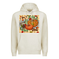 Oatmeal Heather I am a Fall kinda girl pumpkin Fall Premium Hoodie - NancyCooperArtShop