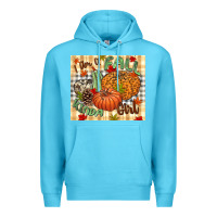 Ocean Blue I am a Fall kinda girl pumpkin Fall Premium Hoodie - NancyCooperArtShop