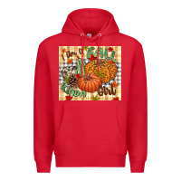 Red I am a Fall kinda girl pumpkin Fall Premium Hoodie - NancyCooperArtShop