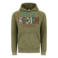 Vintage Olive he is risen Vintage Hoodie - Artiststas