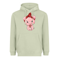 Matcha cute pig Heavyweight Hoodie - texasbilliewilder