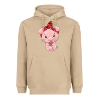 Mushroom cute pig Heavyweight Hoodie - texasbilliewilder