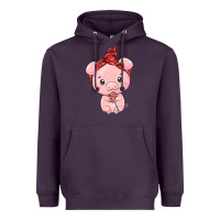 Plum cute pig Heavyweight Hoodie - texasbilliewilder