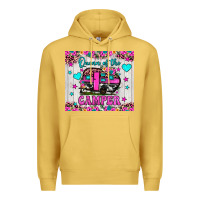 Antique Gold queen of the camper Premium Hoodie - JahusDesignShop