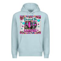 Blue Mist queen of the camper Premium Hoodie - JahusDesignShop