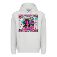 Dove Grey queen of the camper Premium Hoodie - JahusDesignShop