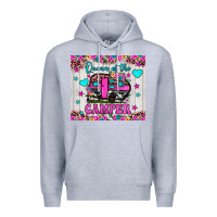 Heather Grey queen of the camper Premium Hoodie - JahusDesignShop