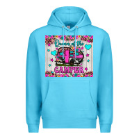 Ocean Blue queen of the camper Premium Hoodie - JahusDesignShop