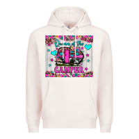 Pale Pink queen of the camper Premium Hoodie - JahusDesignShop