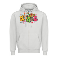 Dove Grey mexican spanish nurse Zipper Hoodie - LillyAllenDesigns