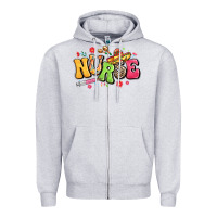 Heather Grey mexican spanish nurse Zipper Hoodie - LillyAllenDesigns
