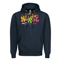 Navy mexican spanish nurse Zipper Hoodie - LillyAllenDesigns