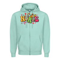 Seafoam mexican spanish nurse Zipper Hoodie - LillyAllenDesigns