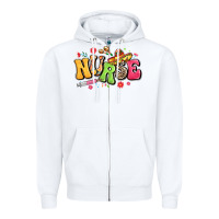 White mexican spanish nurse Zipper Hoodie - LillyAllenDesigns