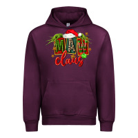Mauve Wine christmas maw claus Urban Hoodie - FaDigitalArtStudio