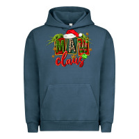 Pigment Midnight Navy christmas maw claus Urban Hoodie - FaDigitalArtStudio