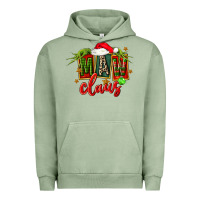 Pigment Oil Green christmas maw claus Urban Hoodie - FaDigitalArtStudio