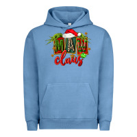 Pigment Pebble Blue christmas maw claus Urban Hoodie - FaDigitalArtStudio
