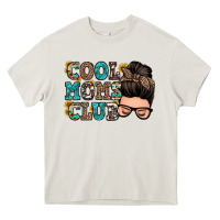 Cream cool moms club messy bun Heavy Core Tee - Zillion Design Studio