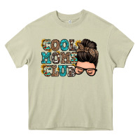 Mossy cool moms club messy bun Heavy Core Tee - Zillion Design Studio