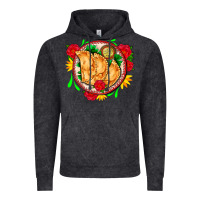 Vintage Black empanadas plate and roses Vintage Hoodie - AdoDesignShop