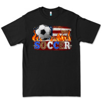 Black western american flag soccer Premium Tee - HRA Design Shop