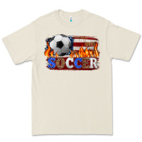 Bone western american flag soccer Premium Tee - HRA Design Shop
