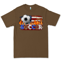 Cacao western american flag soccer Premium Tee - HRA Design Shop