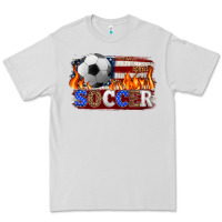 Dove Grey western american flag soccer Premium Tee - HRA Design Shop