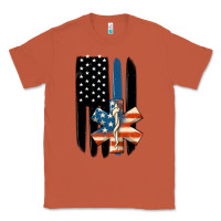 Copper ems american flag Classic Tee - MaliasSmallBusiness
