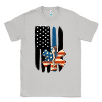 Moon Dust ems american flag Classic Tee - MaliasSmallBusiness